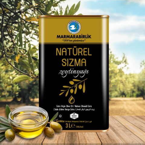 3 lt. Natürel Sızma Zeytinyağı (Teneke)