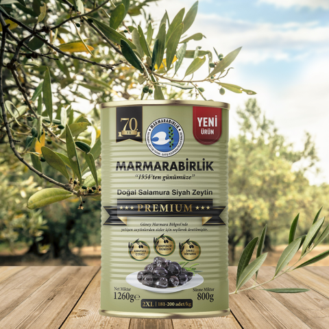 800 g. Premium 2XL (181-200 adet/kg) Salamura Teneke