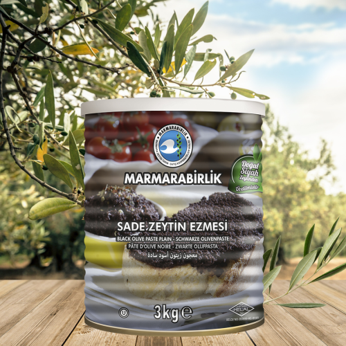 3 Kg. Sade Zeytin Ezmesi Teneke: