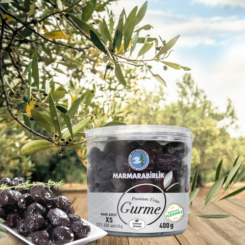 400 g. XS (321-350 adet/kg) Gurme Yağlı Salamura Pet