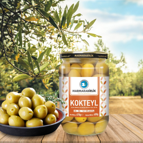 400 g. 4XL-3XL (141-180 adet/kg) Kokteyl Cam Kavanoz